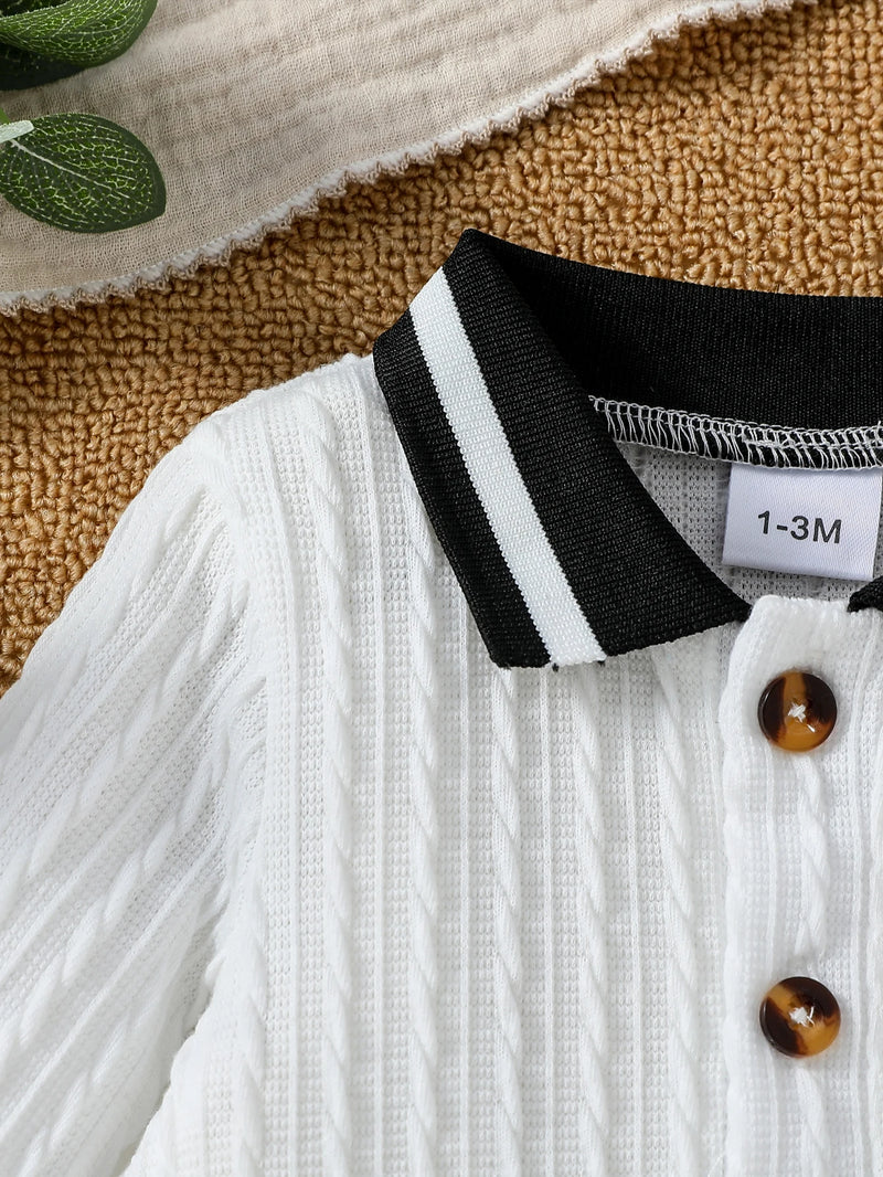 Macacão Manga Longa em Tricot