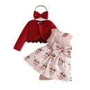 Conjunto Casaco e Vestido + Faixa de Cabeça - 3pçs