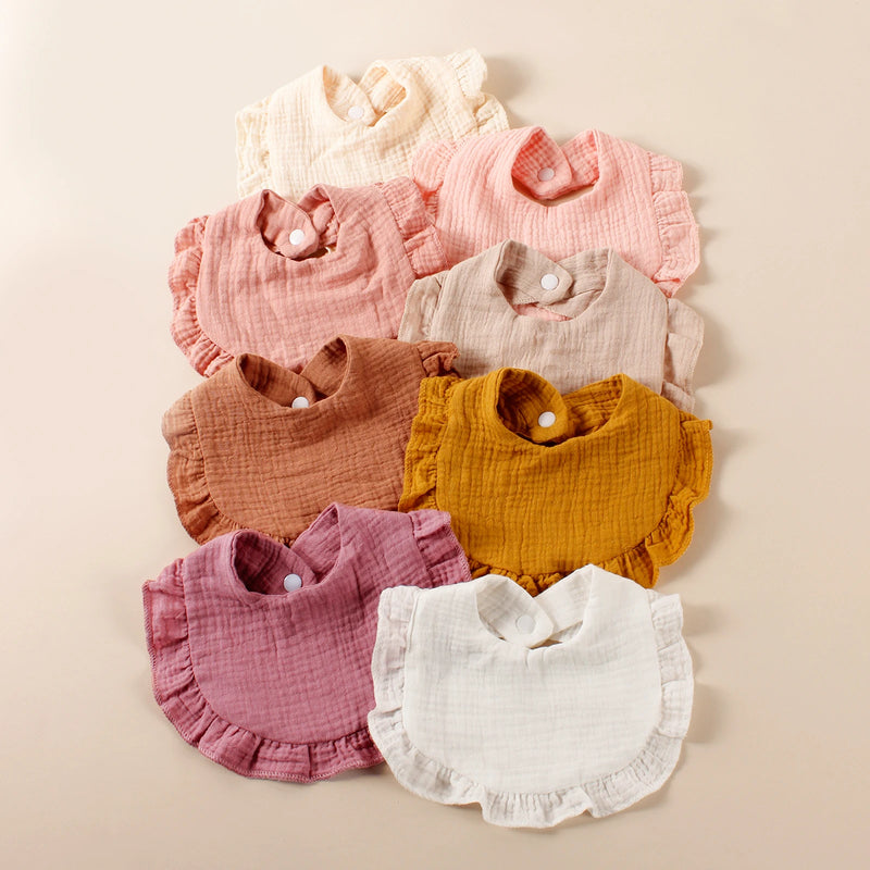 Conjunto com 8 Babadores de Algodão
