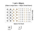 Adesivo de Parede Estrelas - 86pçs