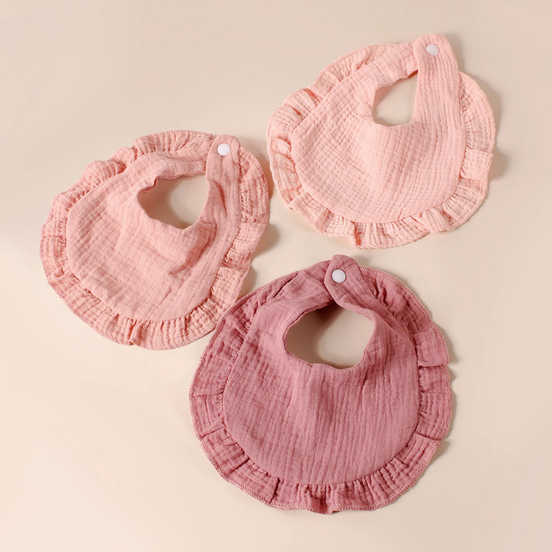 Conjunto com 8 Babadores de Algodão