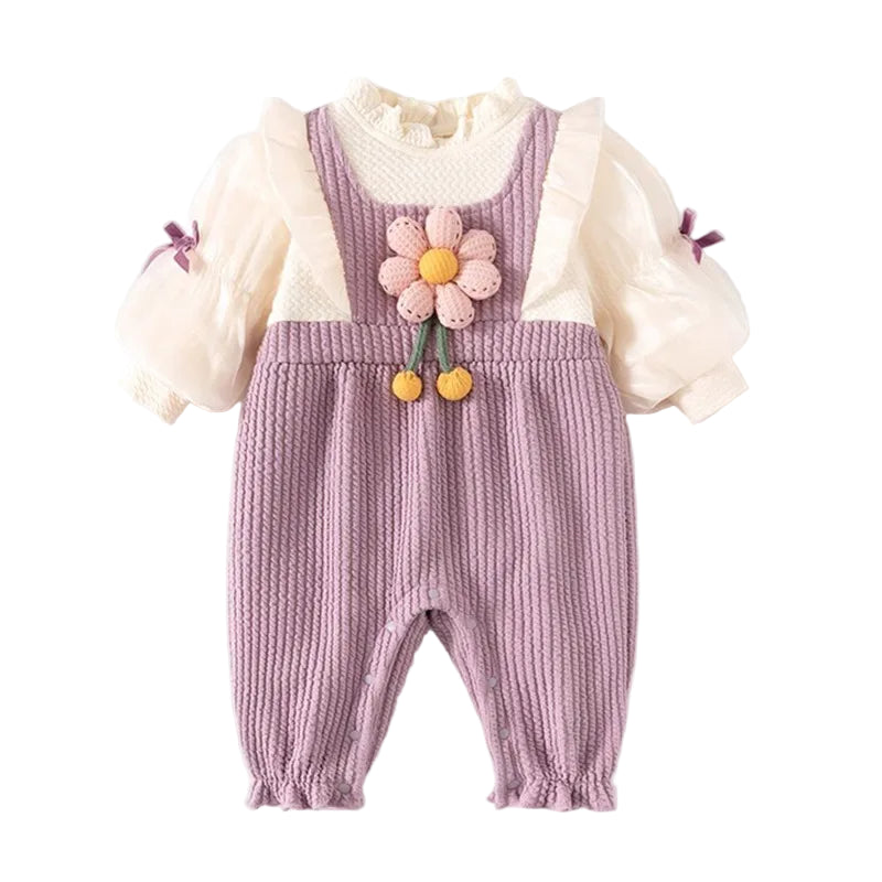 Macacão Floral em Algodão e Viscose