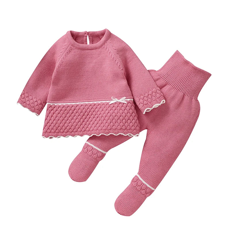 Conjunto Casaco e Calça em Tricot