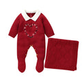 Conjunto Macacão Manga Longa e Cobertor - 2pçs