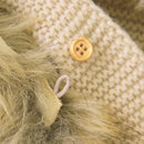 Macacão Manga Longa com Capuz em Tricot