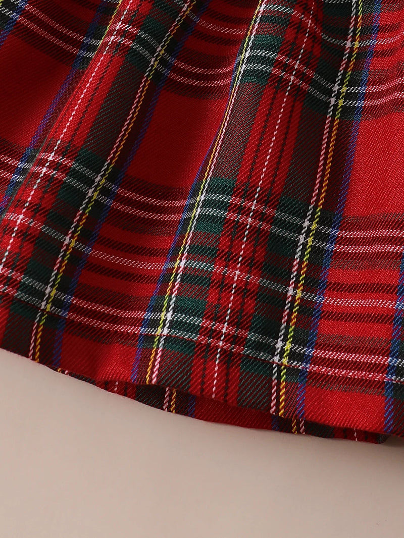 Vestido Xadrez com Babados