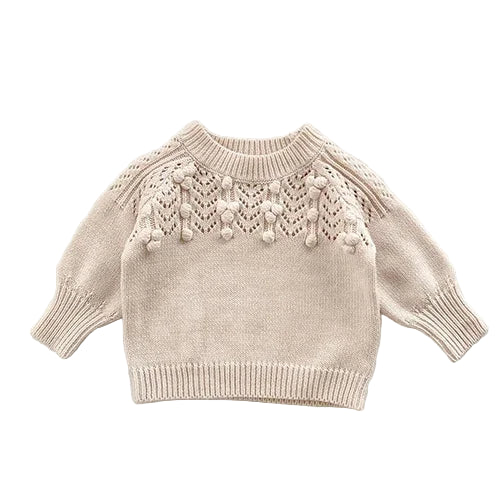 Conjunto em Tricot Suéter e Calcinha com Babado - 2pçs