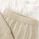 Conjunto Casaco Suéter e Calça em Tricot - 2pçs