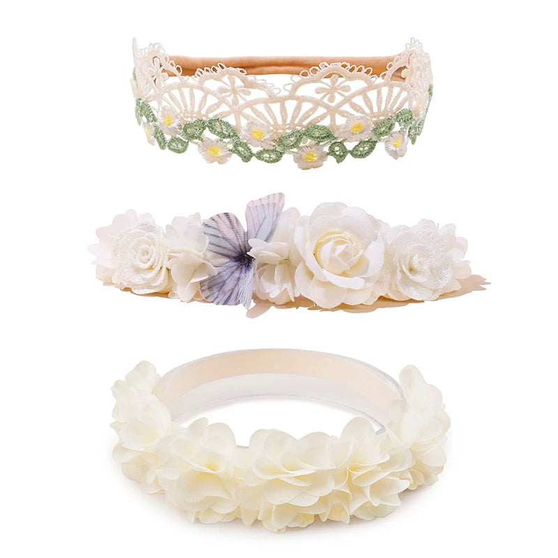 Kit de 3 Faixa de Cabeça Florida