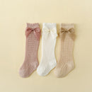 Kit 3 Pares de Meias Longas com Laço