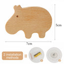 Gancho de Madeira com Formato de Animal