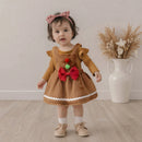 Conjunto Natalino Body + Vestido Sobreposto- 2pçs