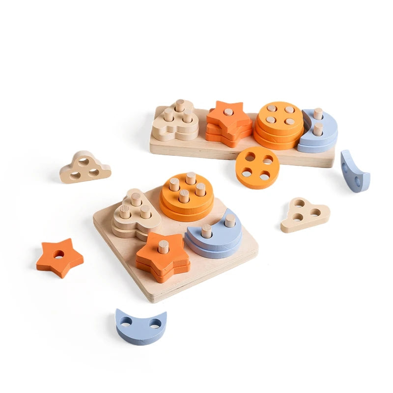 Bloco de Madeira Educativo Montessori