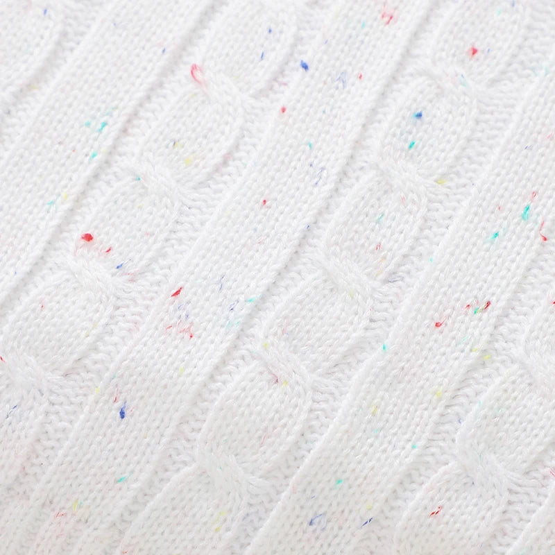 Manta em Tricot Tamanho: 100X80 cm