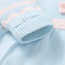 Conjunto Casaco, Calça, Manta e Faixa de Cabeça em Tricot - 4pçs