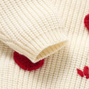 Casaco Suéter Manga Longa em Tricot