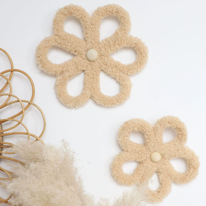 Decoração de Parede com Flores de Margarida Boêmias- 2pçs