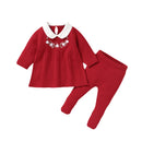 Conjunto Casaco Suéter e Calça em Tricot - 2pçs