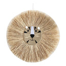 Arte de Parede com Cabeça de Animal em Macramê