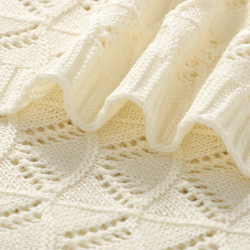 Manta em Tricot Tamanho: 90X70 cm