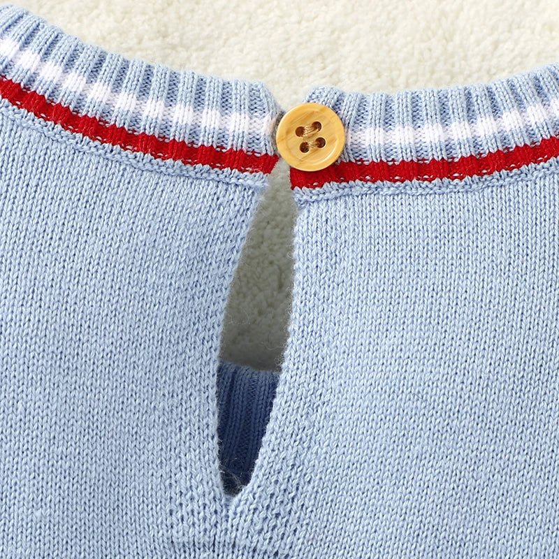 Conjunto Pulôver e Shorts em Tricot - 2pçs