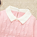 Conjunto Casaco Suéter e Calça em Tricot - 2 pçs