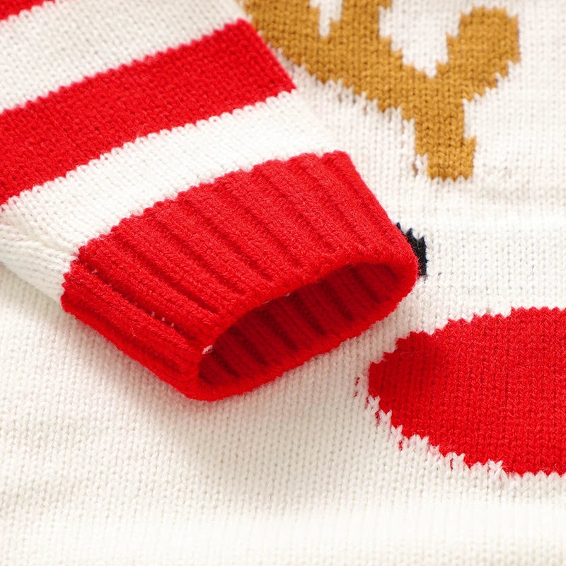 Macacão Manga Longa em Tricot Natalino