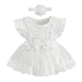 Conjunto Macacão Vestido e Faixa Cabeça 2pçs
