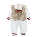 Conjunto Macacão Manga Longa e Colete Integrado - 2pçs