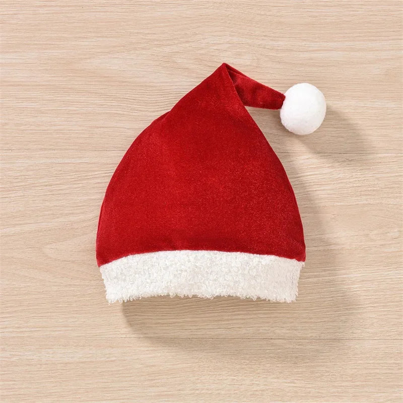 Conjunto Vestido e Chapéu em Veludo - 2pçs