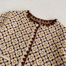 Casaco Cardigan em Tricot Vintage