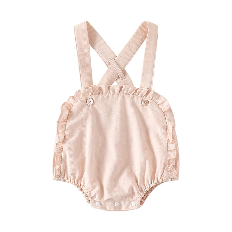 Conjunto Blusa e Jardineira Rosa 2 pçs