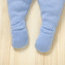 Conjunto Macacão Manga Longa e Touca em Tricot - 2pçs