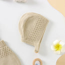 Conjunto Romper e Chapéu em Tricot