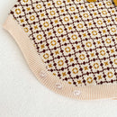 Romper em Tricot Jacquard Xadrez