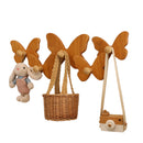 Ganchos de Parede Borboleta de Madeira Maciça