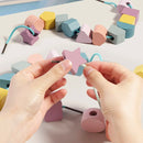 Quebra-Cabeça de Formas e Cores em Madeira