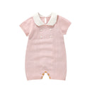 Macacão Manga Curta em Tricot