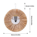 Arte de Parede com Cabeça de Animal em Macramê