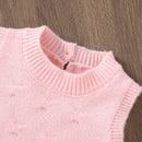 Conjunto Casaco Cardigan e Macacão em Tricot - 2pçs