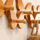 Ganchos de Parede Borboleta de Madeira Maciça
