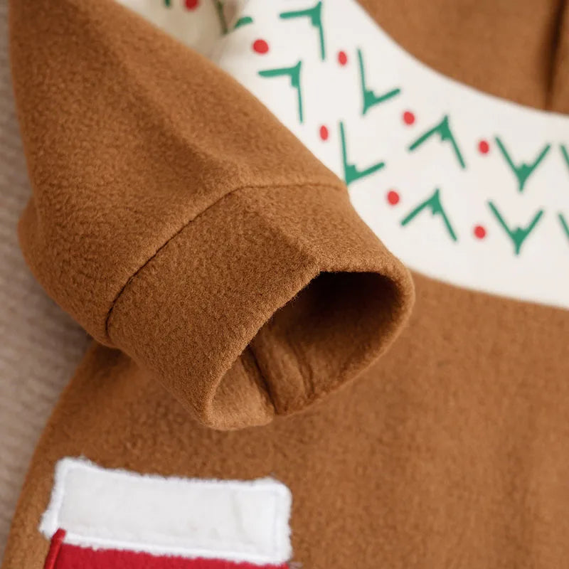 Macacão de Manga Comprida com Capuz