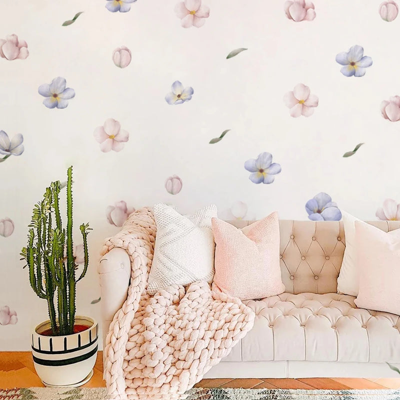 Adesivos de Parede Florais Boho