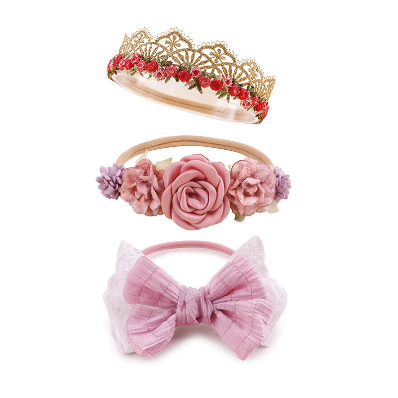 Kit de 3 Faixa de Cabeça Florida