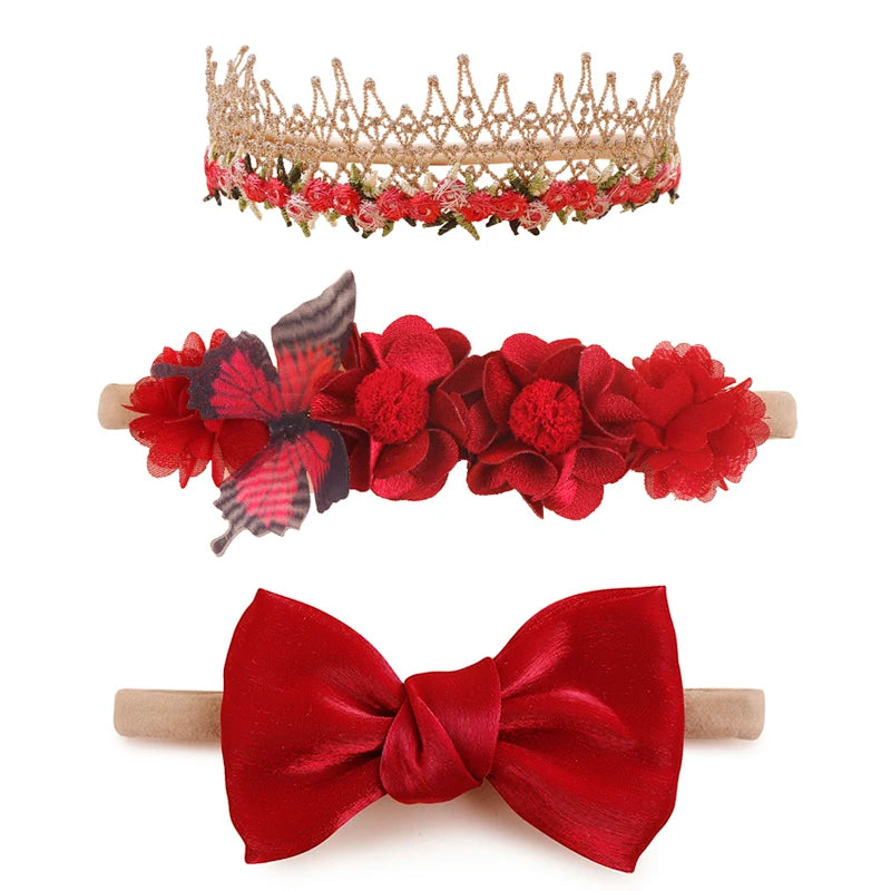 Kit de 3 Faixa de Cabeça Florida