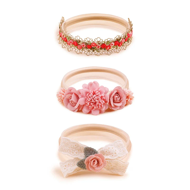 Kit de 3 Faixa de Cabeça Florida