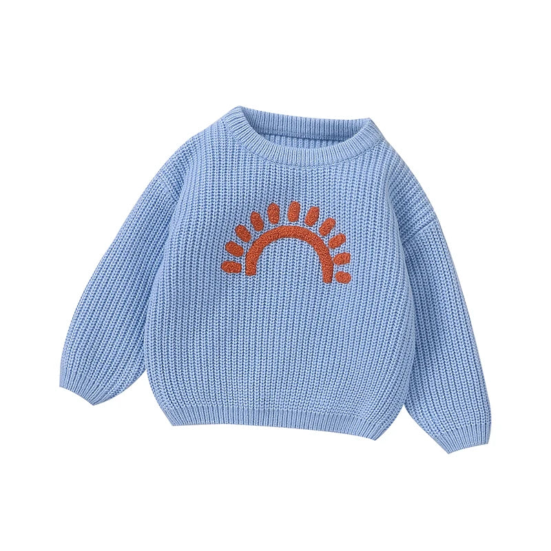 Casaco Suéter Manga Longa em Tricot