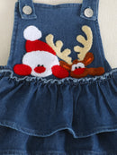 Jardineira Jeans com Bordado