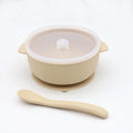 Conjunto de Tigela de Silicone com Tampa e Colher – 3 pçs
