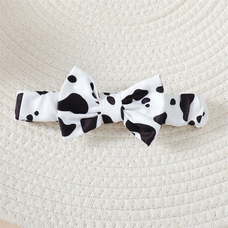 Macacão de Verão Estampa Animal Print com Tule + Faixa de Cabelo - 2pçs